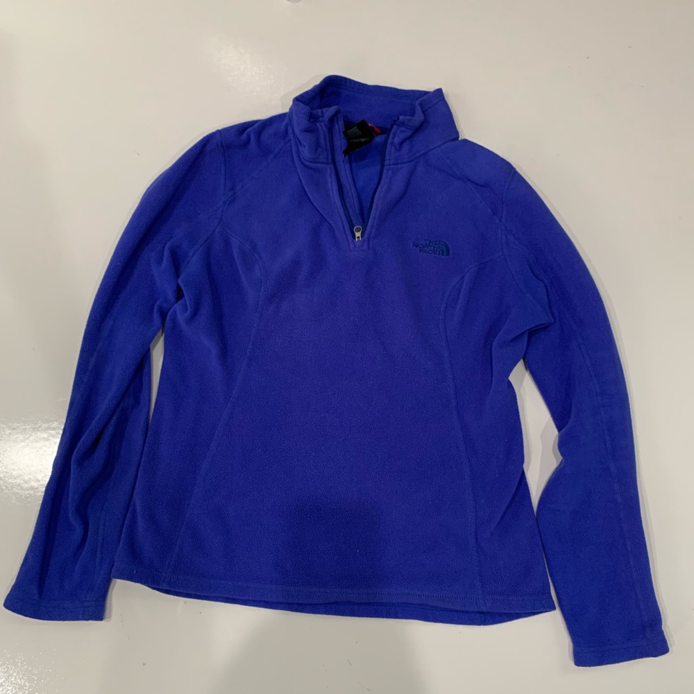 Women’s North Face Fleece Jacket Size S Purple/Blue – Like New pullover
